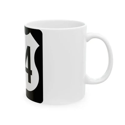 US 34 IA (Iowa) (Road Sign) White Coffee Mug - Go Mug Yourself