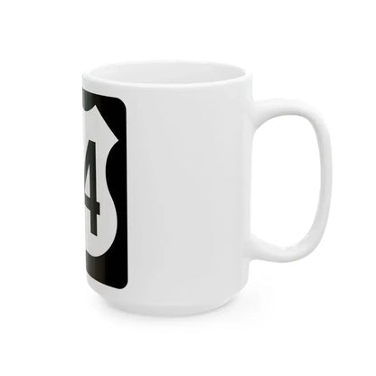 US 34 IA (Iowa) (Road Sign) White Coffee Mug - Go Mug Yourself
