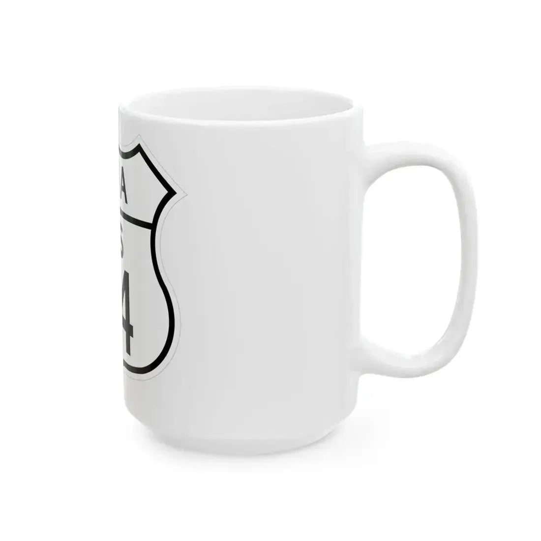US 34 Iowa 1948 (Iowa) (Road Sign) White Coffee Mug - Go Mug Yourself