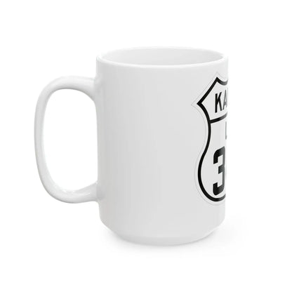 US 340 Kansas 1926 (Kansas) (Road Sign) White Coffee Mug - Go Mug Yourself