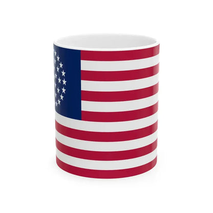 US 36 Star Wagon Wheel Flag (United States) White Coffee Mug 11oz - Go Mug Yourself