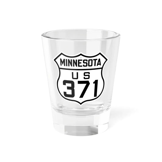 US 371 Minnesota 1926 (Minnesota) (Road Sign) Shot Glass 1.5oz 1.5oz - Go Mug Yourself