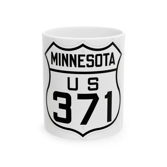 US 371 Minnesota 1926 (Minnesota) (Road Sign) White Coffee Mug 11oz - Go Mug Yourself