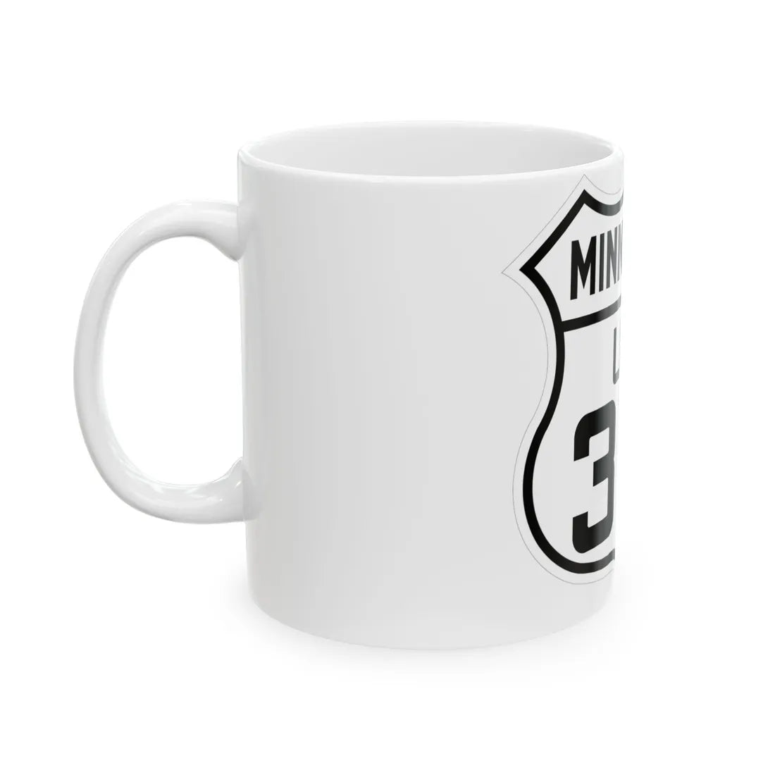 US 371 Minnesota 1926 (Minnesota) (Road Sign) White Coffee Mug - Go Mug Yourself