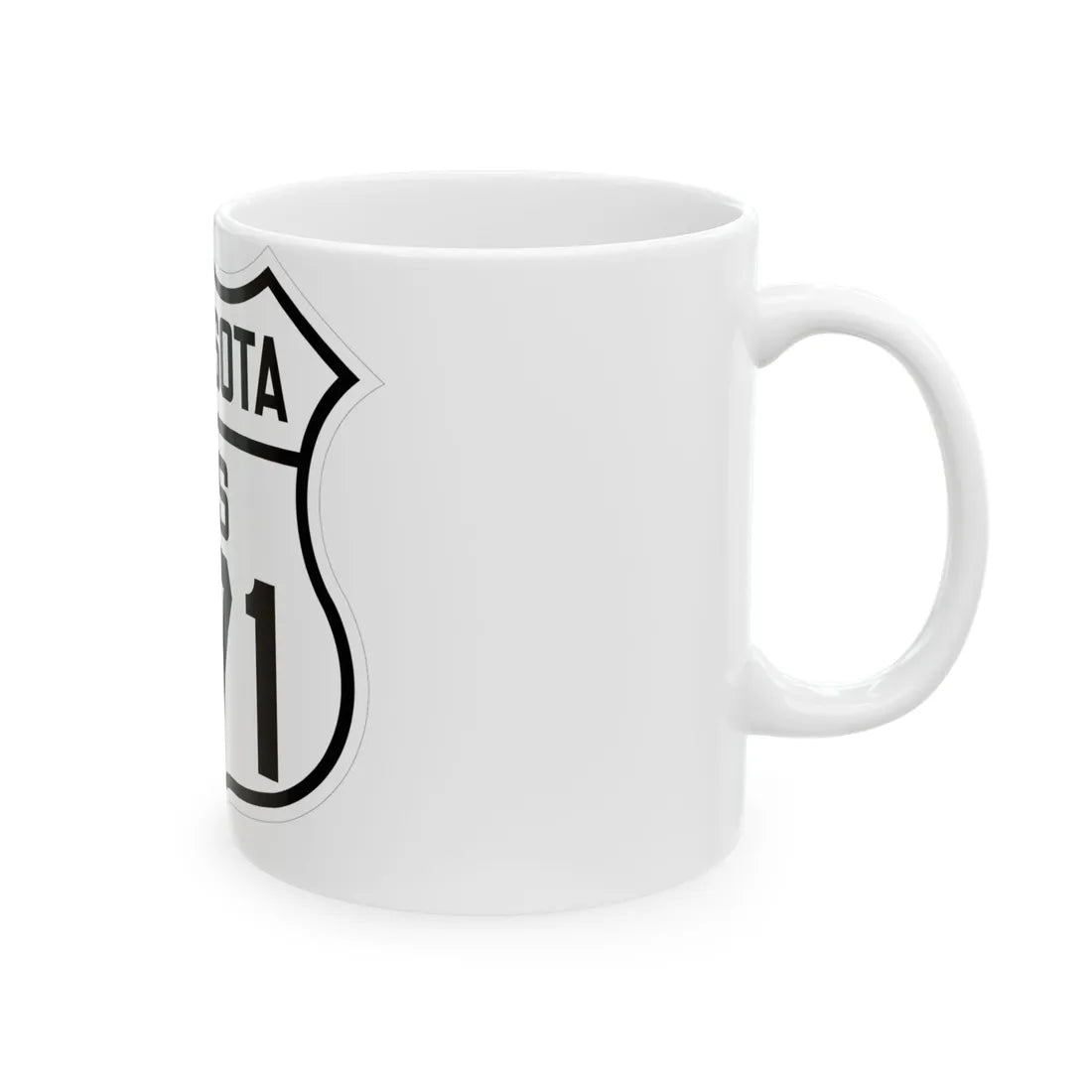 US 371 Minnesota 1926 (Minnesota) (Road Sign) White Coffee Mug - Go Mug Yourself