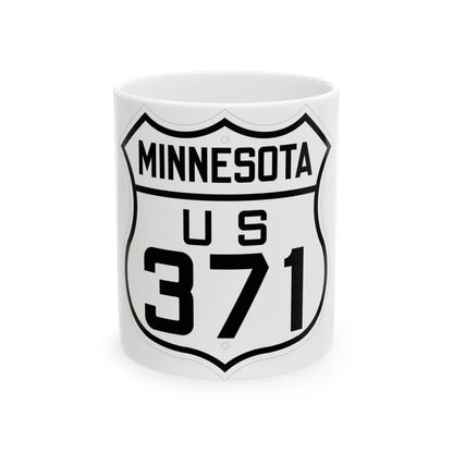 US 371 Minnesota 1926 (Minnesota) (Road Sign) White Coffee Mug - Go Mug Yourself