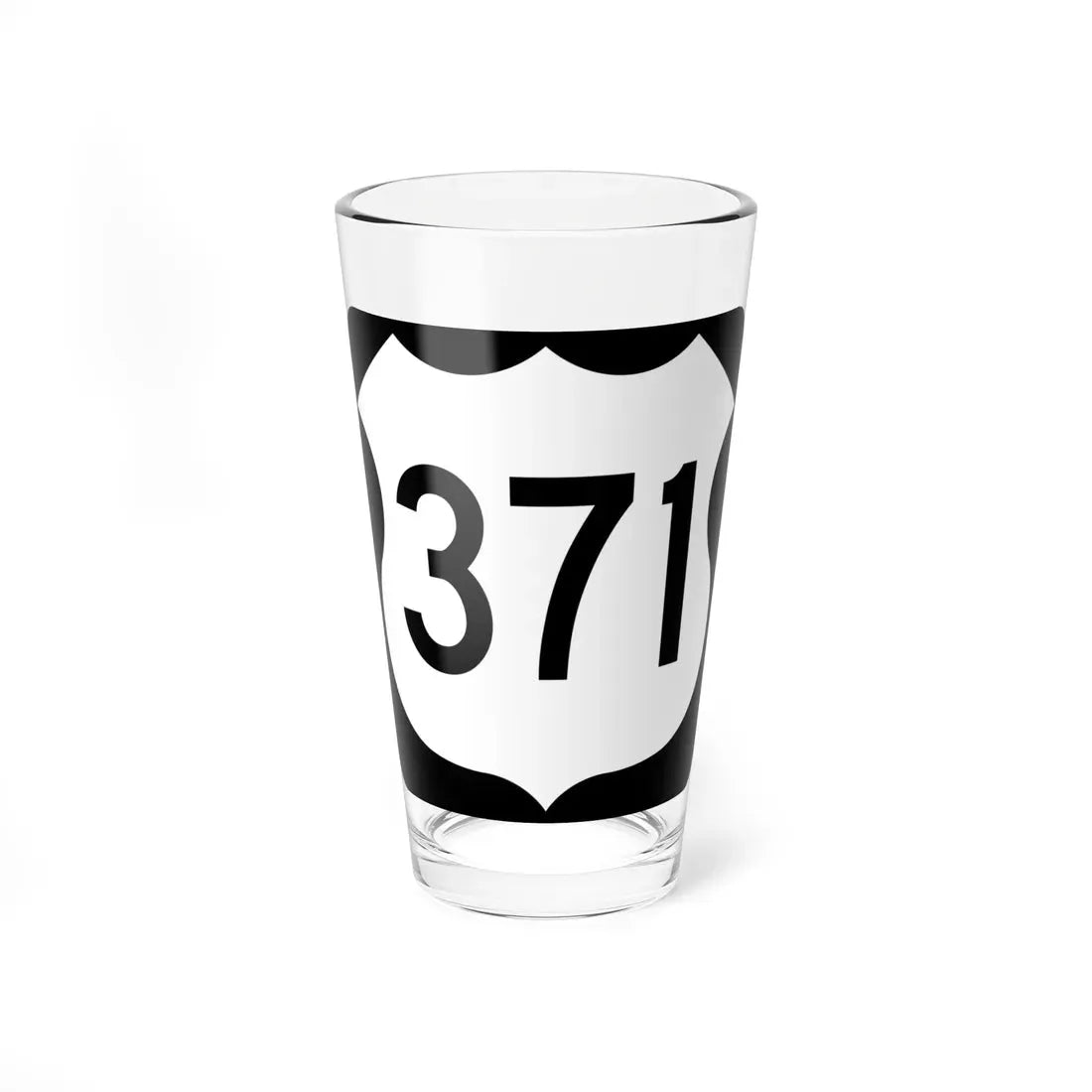 US 371 MN 1961 (Minnesota) (Road Sign) Pint Glass 16oz 16oz - Go Mug Yourself