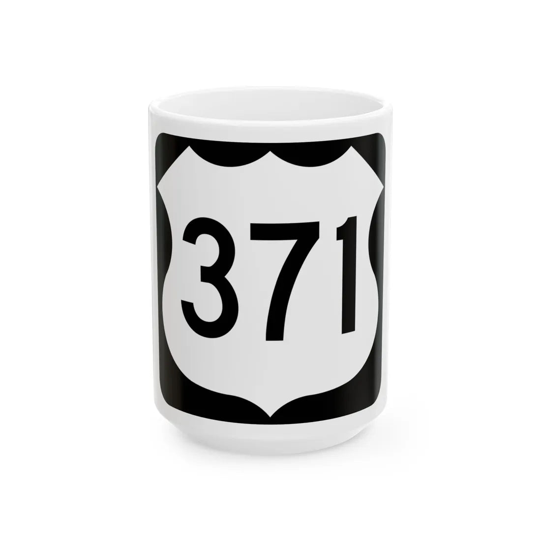 US 371 MN 1961 (Minnesota) (Road Sign) White Coffee Mug - Go Mug Yourself