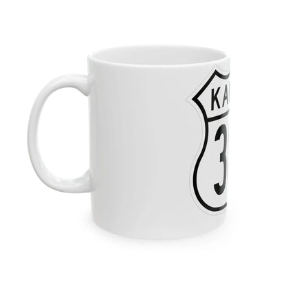 US 383 Kansas 1962 (Kansas) (Road Sign) White Coffee Mug - Go Mug Yourself