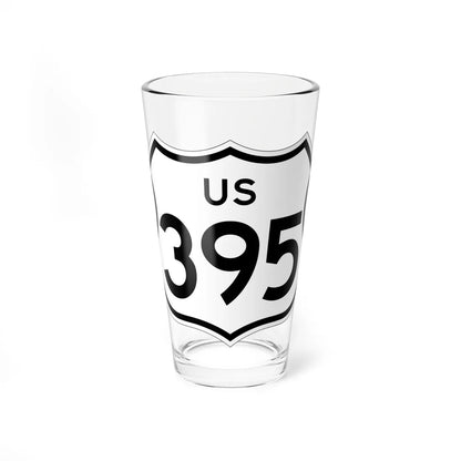US 395 1961 cutout (California) (Road Sign) Pint Glss 16oz 16oz - Go Mug Yourself