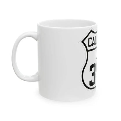 US 395 California 1926 (California) (Road Sign) White Coffee Mug - Go Mug Yourself