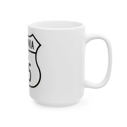 US 395 California 1948 (California) (Road Sign) White Coffee Mug - Go Mug Yourself