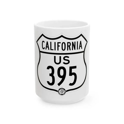 US 395 California 1948 (California) (Road Sign) White Coffee Mug - Go Mug Yourself