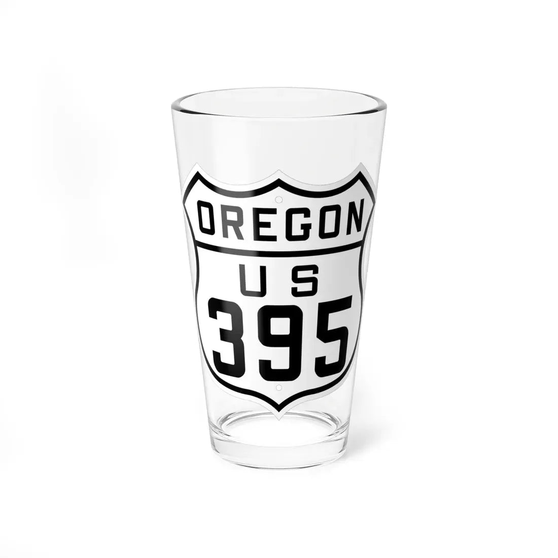 US 395 Oregon 1926 (Oregon) (Road Sign) Pint Glass 16oz 16oz - Go Mug Yourself