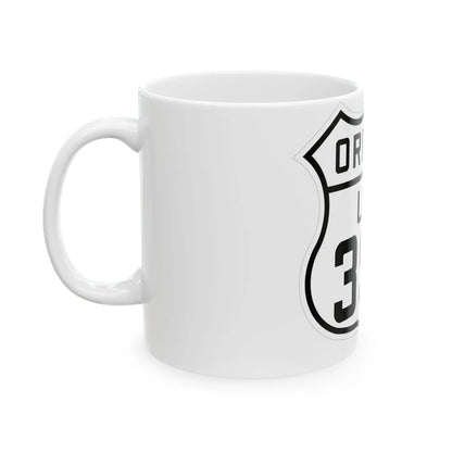 US 395 Oregon 1926 (Oregon) (Road Sign) White Coffee Mug - Go Mug Yourself
