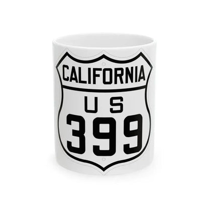 US 399 California 1926 (California) (Road Sign) White Coffee Mug 11oz - Go Mug Yourself
