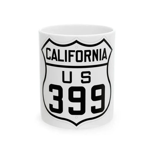 US 399 California 1926 (California) (Road Sign) White Coffee Mug 11oz - Go Mug Yourself