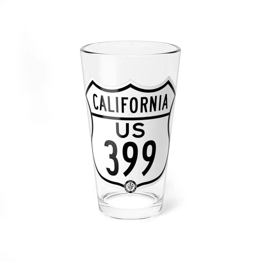 US 399 California 1948 (California) (Road Sign) Pint Glass 16oz 16oz - Go Mug Yourself