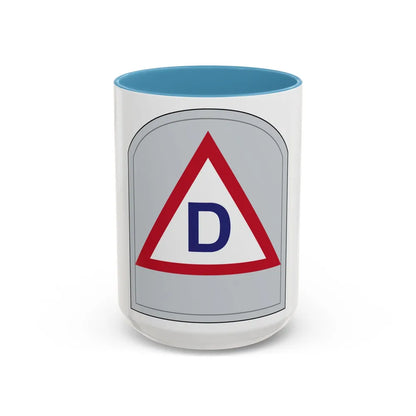 US 39th Infantry Division (U.S. Army) Accent Coffee Mug 15oz Light Blue - Go Mug Yourself