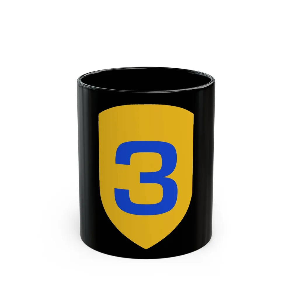 US 3rd Cavalry Division (U.S. Army) Black Coffee Mug-11oz-Go Mug Yourself