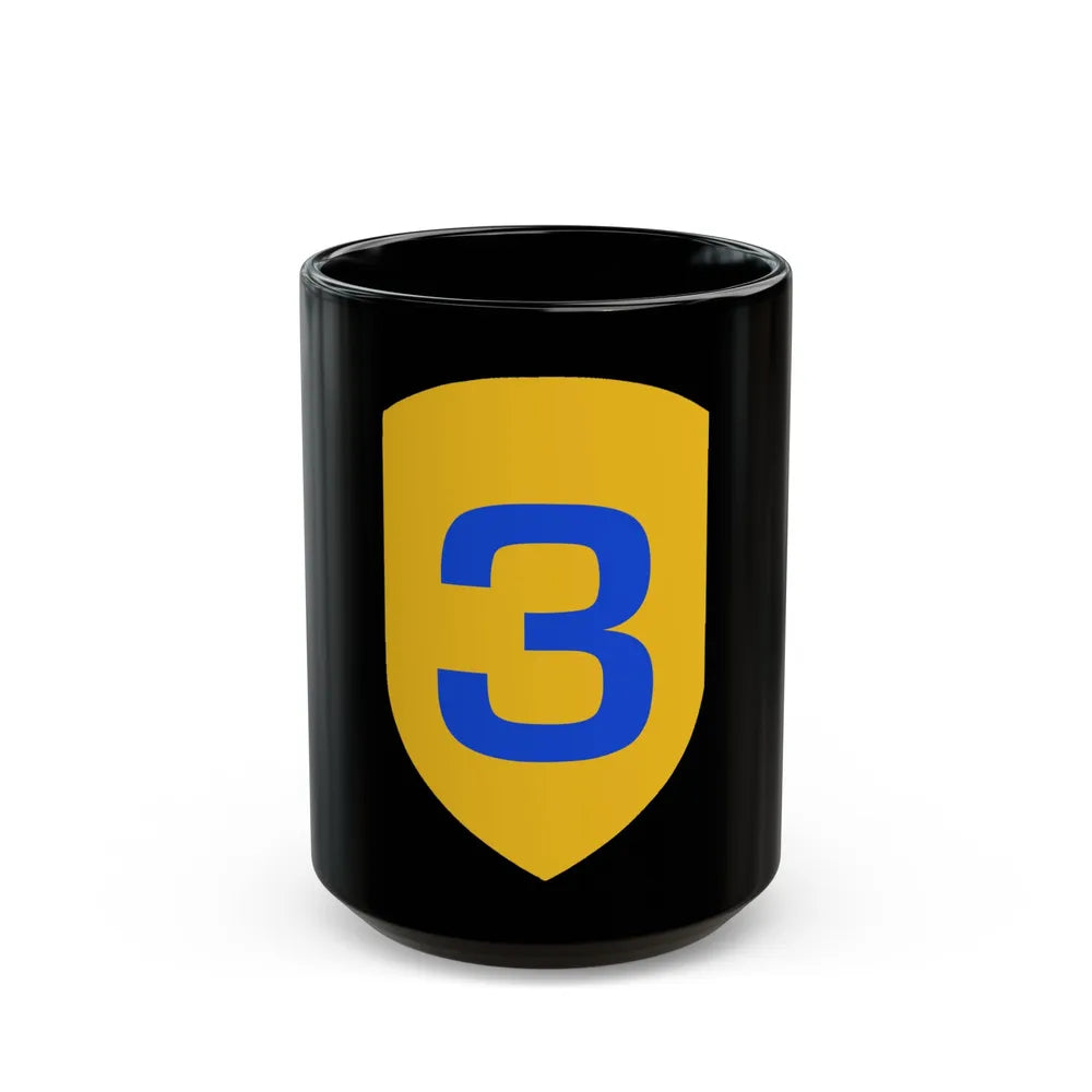 US 3rd Cavalry Division (U.S. Army) Black Coffee Mug-15oz-Go Mug Yourself