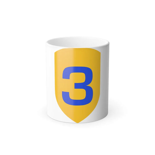 US 3rd Cavalry Division (U.S. Army) Color Changing Mug-11oz-Go Mug Yourself