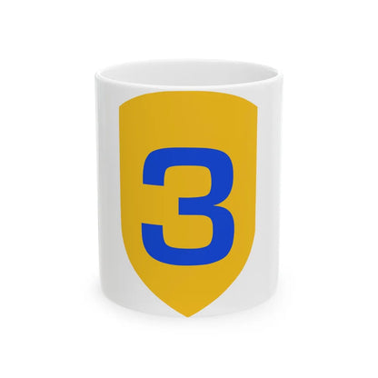 US 3rd Cavalry Division (U.S. Army) White Coffee Mug-11oz-Go Mug Yourself