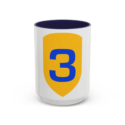 US 3rd Cavalry Division (U.S. Army) Accent Coffee Mug 15oz Navy - Go Mug Yourself