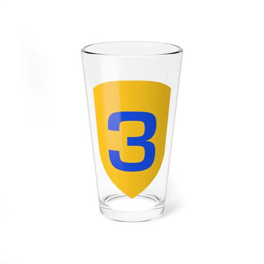 US 3rd Cavalry Division (U.S. Army) Pint Glass 16oz 16oz - Go Mug Yourself