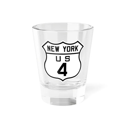 US 4 New York 1926 (New York) (Road Sign) Shot Glass 1.5oz 1.5oz - Go Mug Yourself