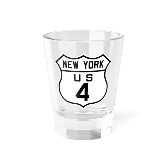 US 4 New York 1926 (New York) (Road Sign) Shot Glass 1.5oz 1.5oz - Go Mug Yourself