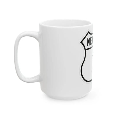 US 4 New York 1926 (New York) (Road Sign) White Coffee Mug - Go Mug Yourself