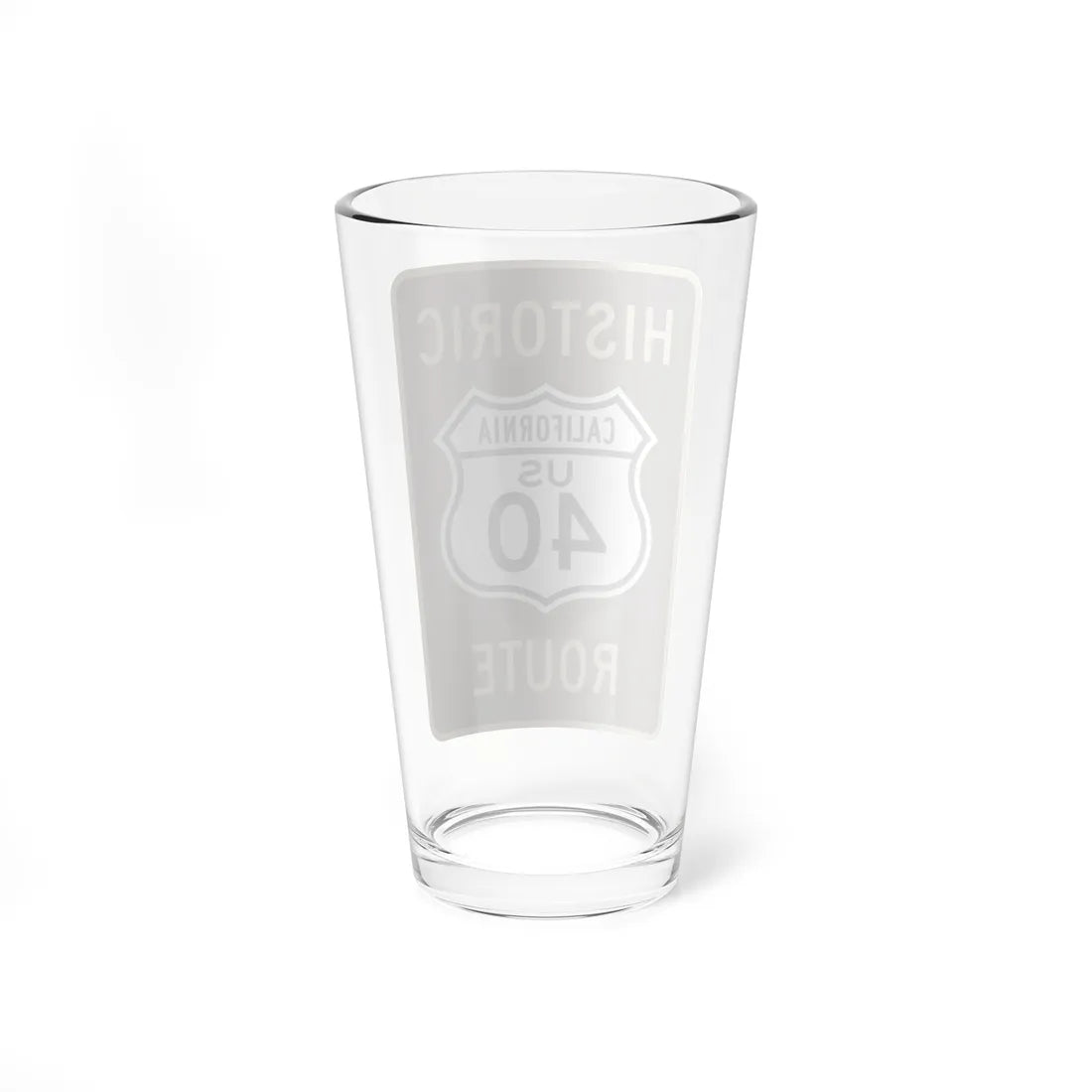 US 40 CA historic (California) (Road Sign) Pint Glass 16oz - Go Mug Yourself