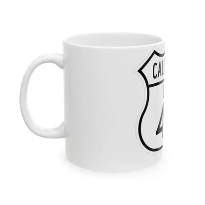 US 40 California 1948 (California) (Road Sign) White Coffee Mug - Go Mug Yourself