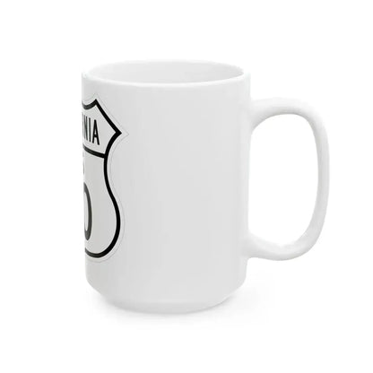 US 40 California 1948 (California) (Road Sign) White Coffee Mug - Go Mug Yourself