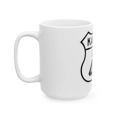 US 40 Kansas 1926 (Kansas) (Road Sign) White Coffee Mug - Go Mug Yourself