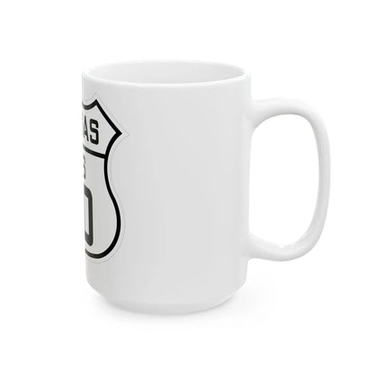 US 40 Kansas 1926 (Kansas) (Road Sign) White Coffee Mug - Go Mug Yourself