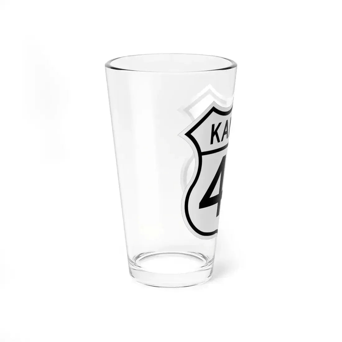 US 40 Kansas 1962 (Kansas) (Road Sign) Pint Glass 16oz - Go Mug Yourself
