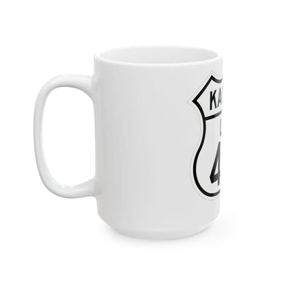 US 40S Kansas 1926 (Kansas) (Road Sign) White Coffee Mug - Go Mug Yourself