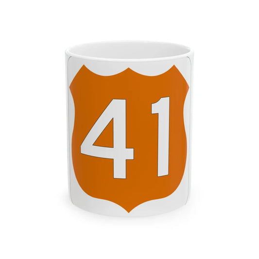 US 41 FL (Florida) (Road Sign) White Coffee Mug 11oz - Go Mug Yourself