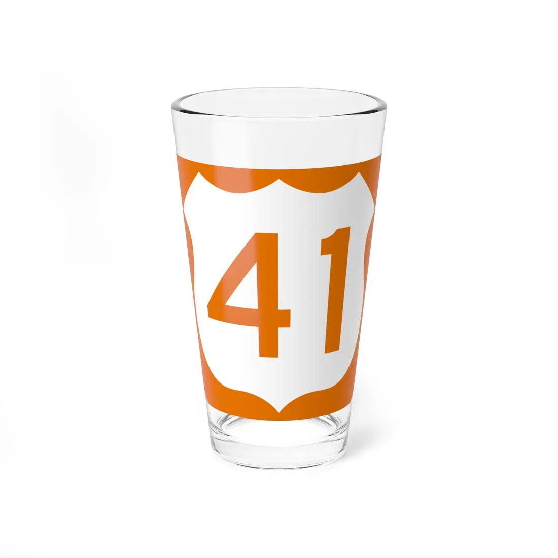 US 41 FL reversed (Florida) (Road Sign) Pint Glass 16oz 16oz - Go Mug Yourself