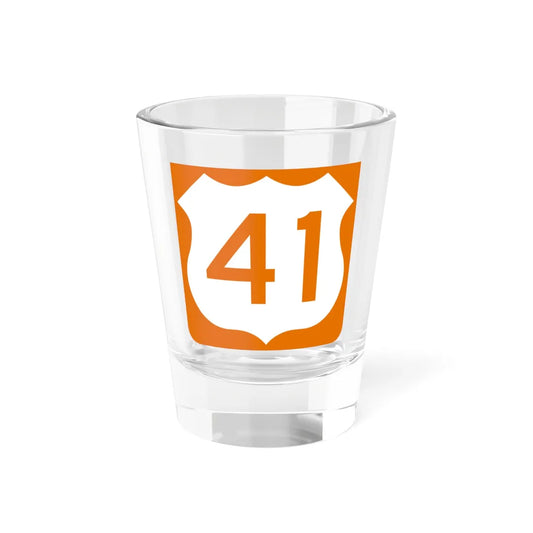 US 41 FL reversed (Florida) (Road Sign) Shot Glass 1.5oz 1.5oz - Go Mug Yourself