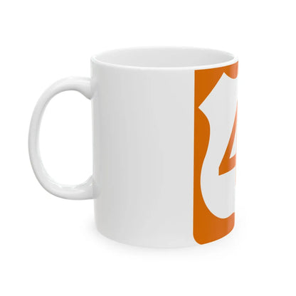 US 41 FL reversed (Florida) (Road Sign) White Coffee Mug - Go Mug Yourself