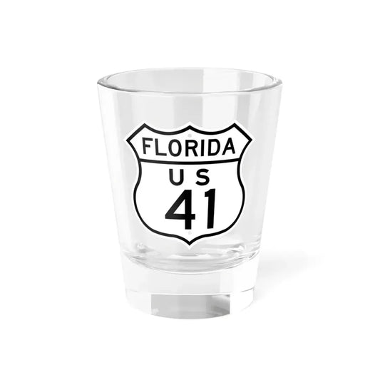 US 41 Florida 1948 (Florida) (Road Sign) Shot Glass 1.5oz 1.5oz - Go Mug Yourself