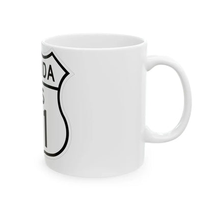 US 41 Florida 1948 (Florida) (Road Sign) White Coffee Mug - Go Mug Yourself
