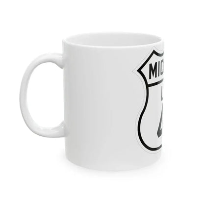 US 41 Michigan 1926 (Michigan) (Road Sign) White Coffee Mug - Go Mug Yourself