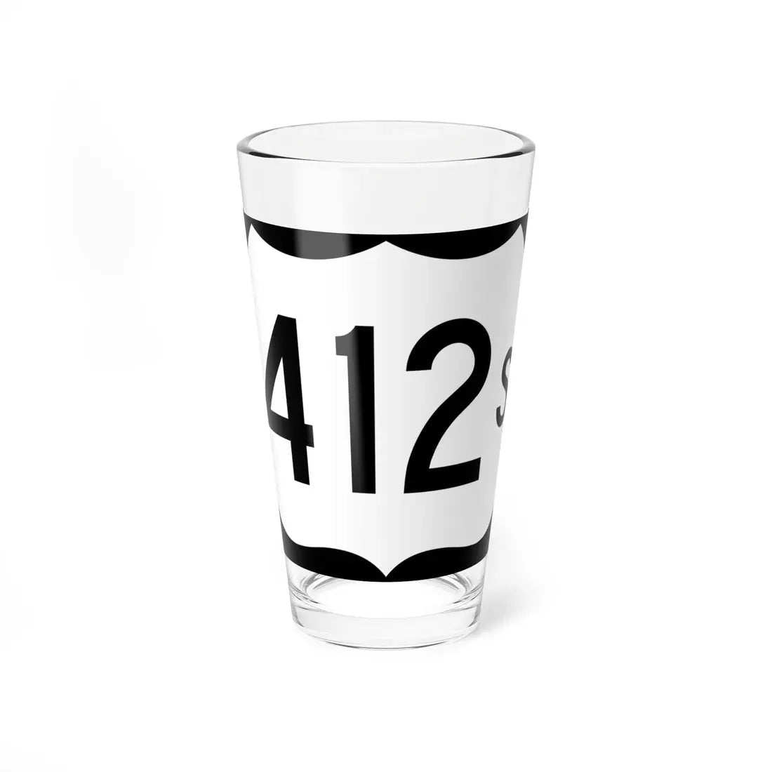 US 412S (Arkansas) (Road Sign) Pint Glass 16oz 16oz - Go Mug Yourself