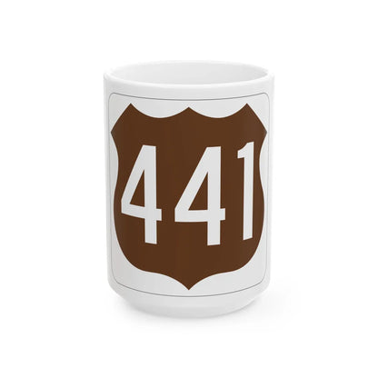 US 441 FL (Florida) (Road Sign) White Coffee Mug 15oz - Go Mug Yourself