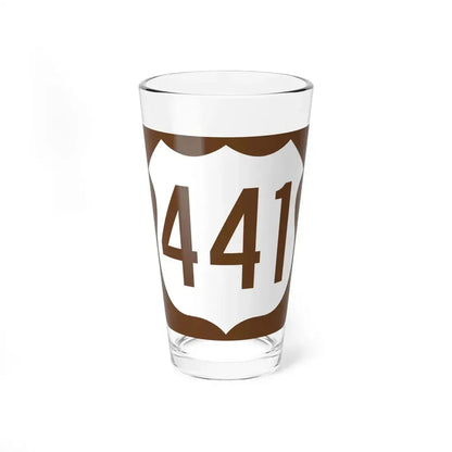 US 441 FL reversed (Florida) (Road Sign) Pint Glass 16oz 16oz - Go Mug Yourself