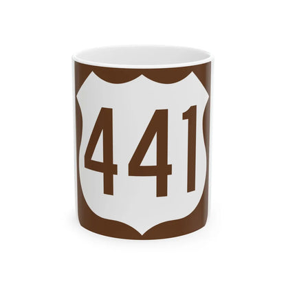 US 441 FL reversed (Florida) (Road Sign) White Coffee Mug 11oz - Go Mug Yourself